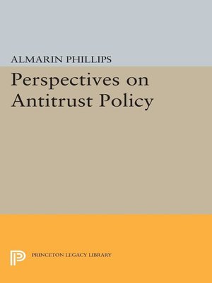 cover image of Perspectives on Antitrust Policy